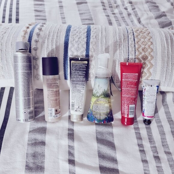 Hair Care Product Set with Red, Black, and White Packaging - Picture 2 of 14